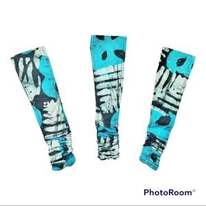 Headband African Fabric Cotton Ethnic Elastic Back Handcrafted Blue Batik Print